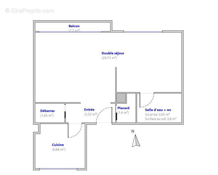 Appartement à PARIS-18E