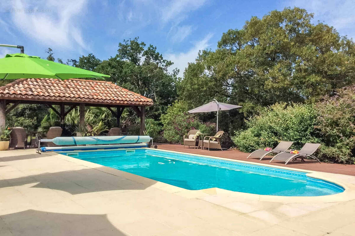 Maison de campagne avec piscine, dépendances, grange, terrain. - photo 9