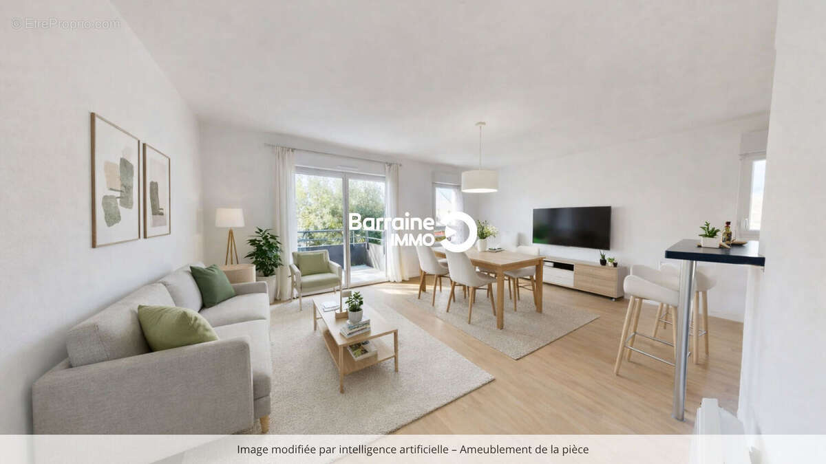 EN EXLUSIVITE CHEZ BARRAINE IMMO -Appartement 2 pièces à vendre à Guidel, proche bourg, lumineux et récent - photo 4
