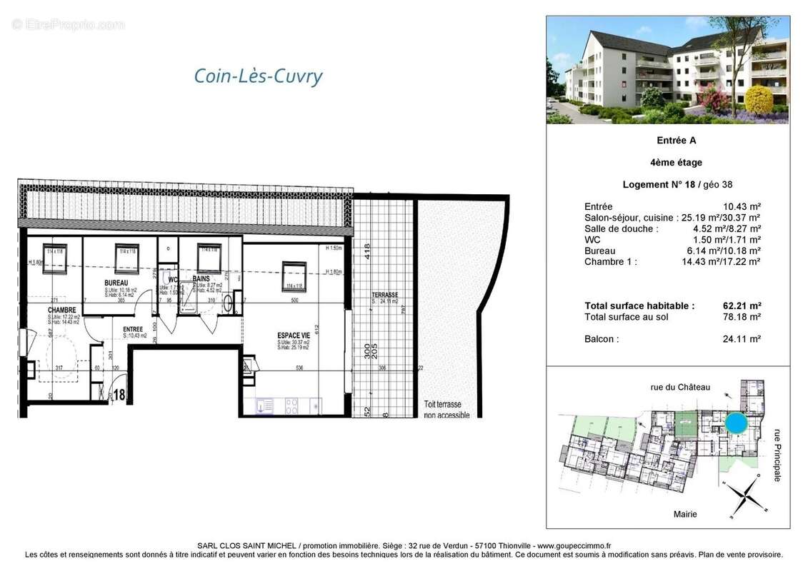 Appartement à COIN-LES-CUVRY