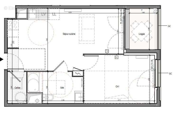 Appartement à BRUGES