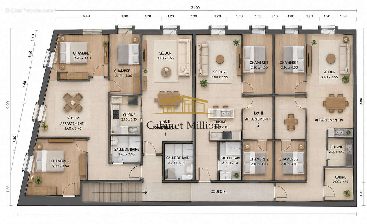 Appartement à VIC-LA-GARDIOLE