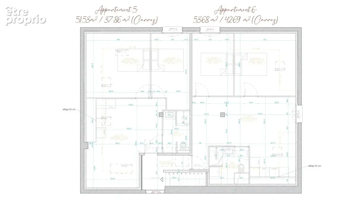 Appartement Ploërmel 3 pièces 54 m2 - photo 7