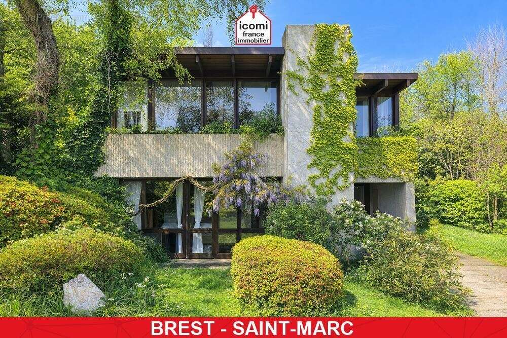 Finistere - brest (29200) - a vendre - propriete d'architecte de 150m² sur +700m² de terrain - 5 chambres - structure beton banc - photo 3