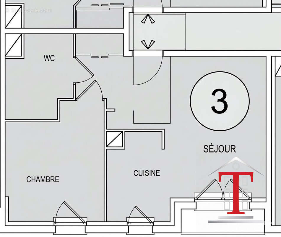 Appartement 44 m² à Avrille  - photo 4