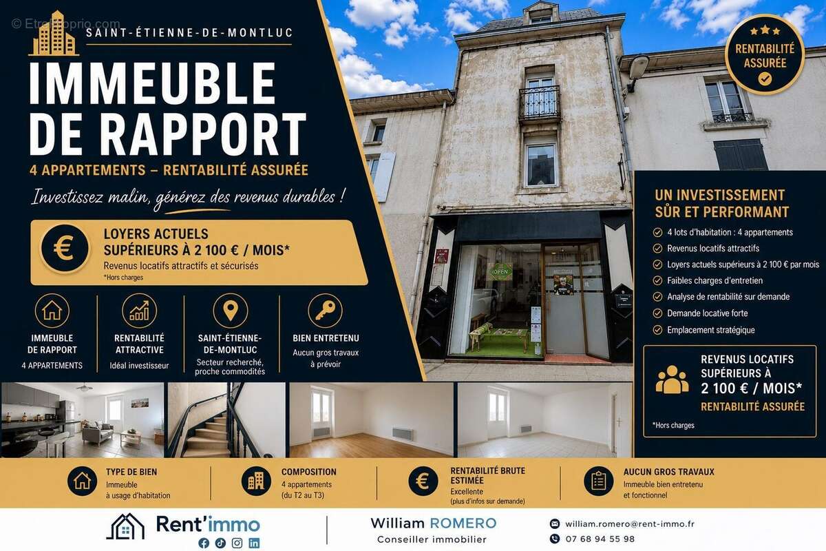 Appartement à SAINT-ETIENNE-DE-MONTLUC