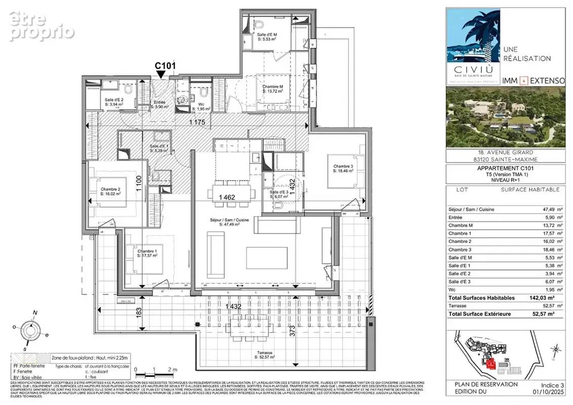 Sainte-Maxime - Vue mer, 4 chambres et terrasse de 52,57 m² - photo 8
