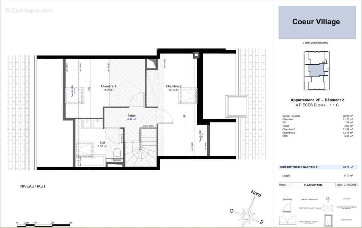 Appartement à BRENTHONNE