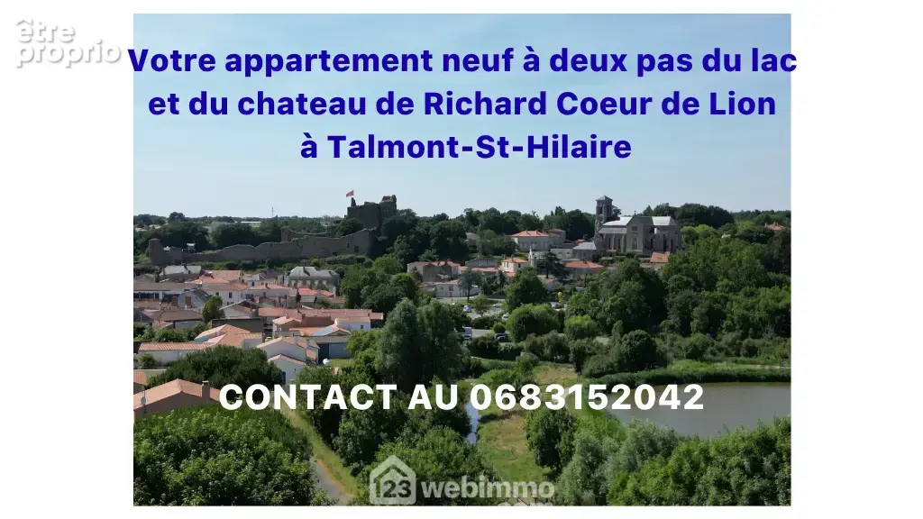 Votre appartement T2 ou T3 à deux pas du lac et du château de Richard C½ur de Lion à Talmont-St-Hilaire.