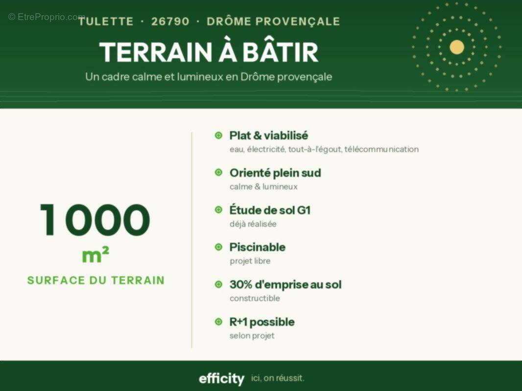 Terrain à TULETTE