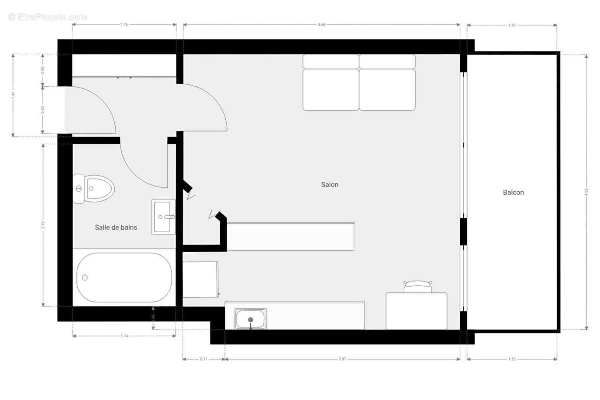 Appartement à PARIS-13E