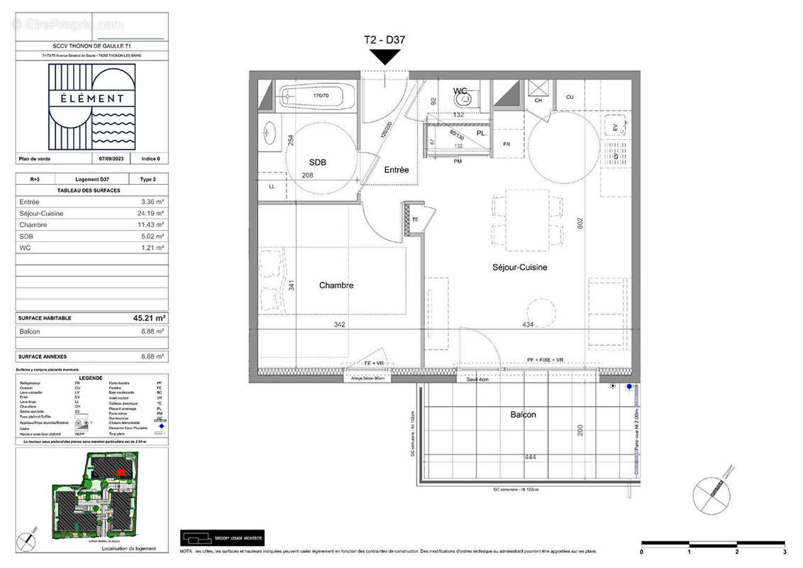 Appartement à THONON-LES-BAINS