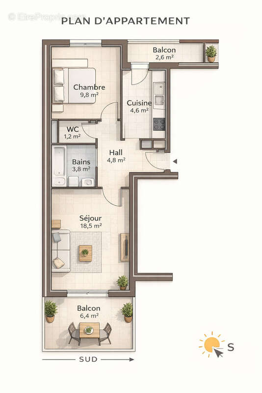 Appartement à SANARY-SUR-MER