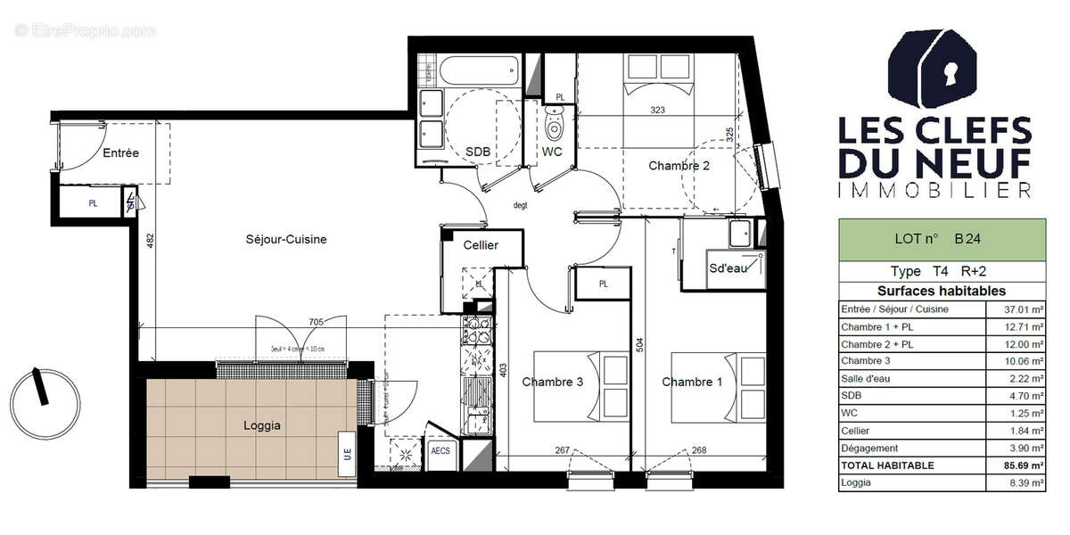 Appartement à BRAX