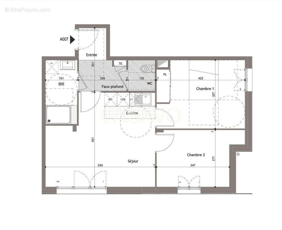 Vente Appartement 3 pièces de 65m² - 94510 La Queue-en-Brie - photo 3