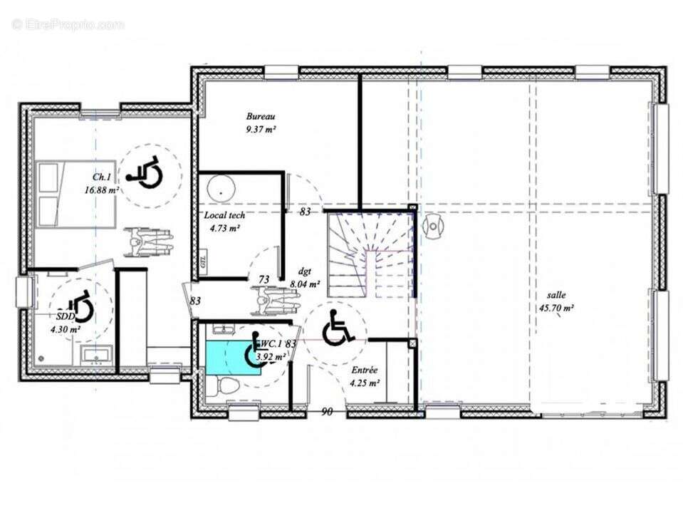 Terrain à VILLONS-LES-BUISSONS