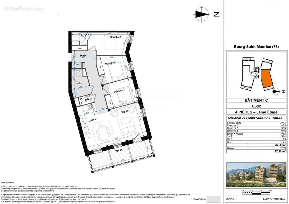 Appartement à BOURG-SAINT-MAURICE