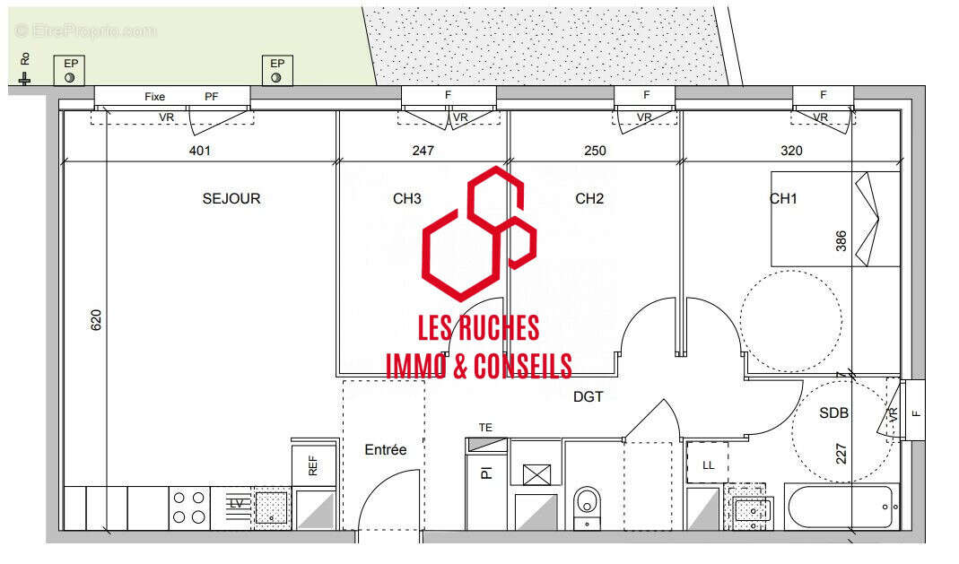 Appartement à MOUSSY-LE-VIEUX
