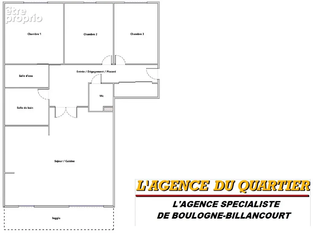 Avenue Pierre Lefaucheux superbe 4 pièces 98 m² avec balcon vue sur le parc de Billancourt. - photo 11