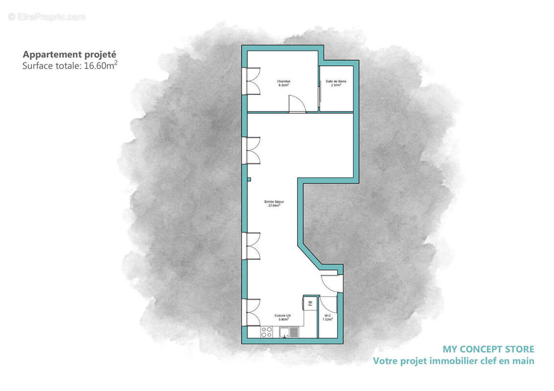 Appartement à PARIS-19E