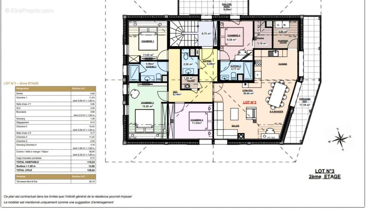 Appartement 115 m² à Montriond  - photo 7