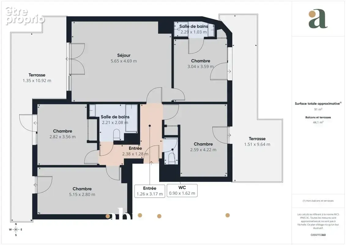 Appartement familial T5 de 91 m² avec terrasses et parkings – Colombes (92700) - photo 19