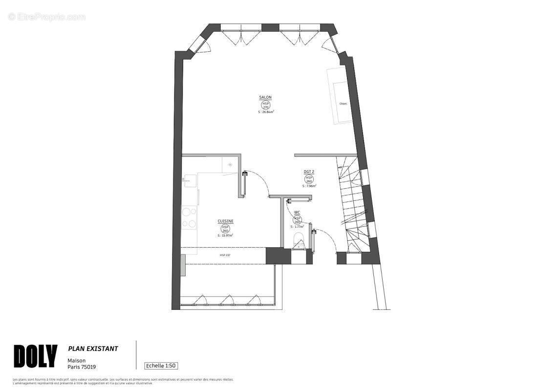 Maison à PARIS-19E