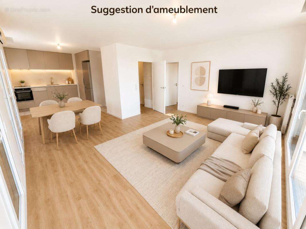 F2 neuf 51m² +terrasse+ pkg - créteil limite maisons-alfort - photo 3