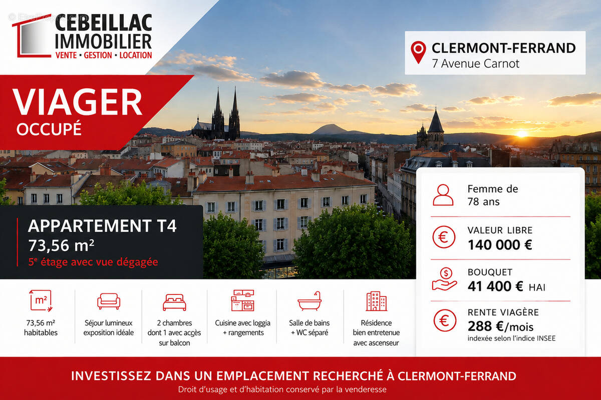 Appartement à CLERMONT-FERRAND