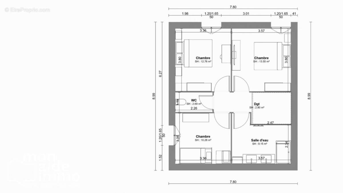Appartement à SAINT-QUENTIN-DE-BARON