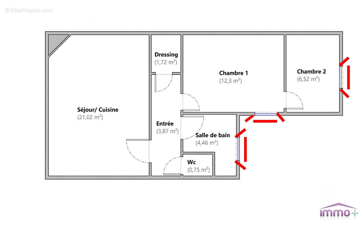 T3 de charme, plein sud, entièrement rénové  50.64m²? 2 chambres + 2 caves - photo 11