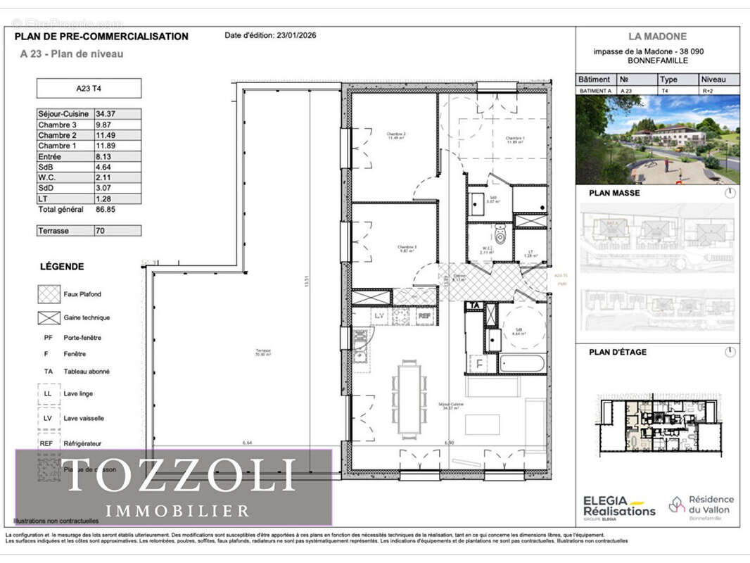 Appartement à BONNEFAMILLE