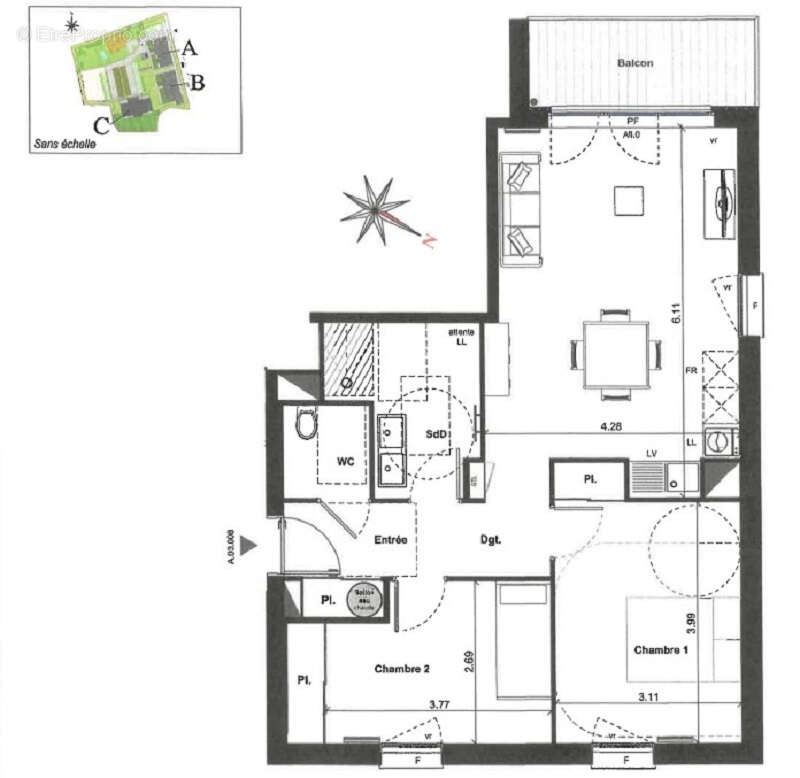 Appartement à MONTIVILLIERS