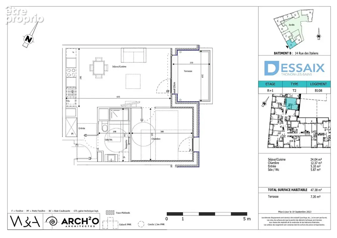 THONON LES BAINS - Appartement T2 -  47.38m² - photo 7