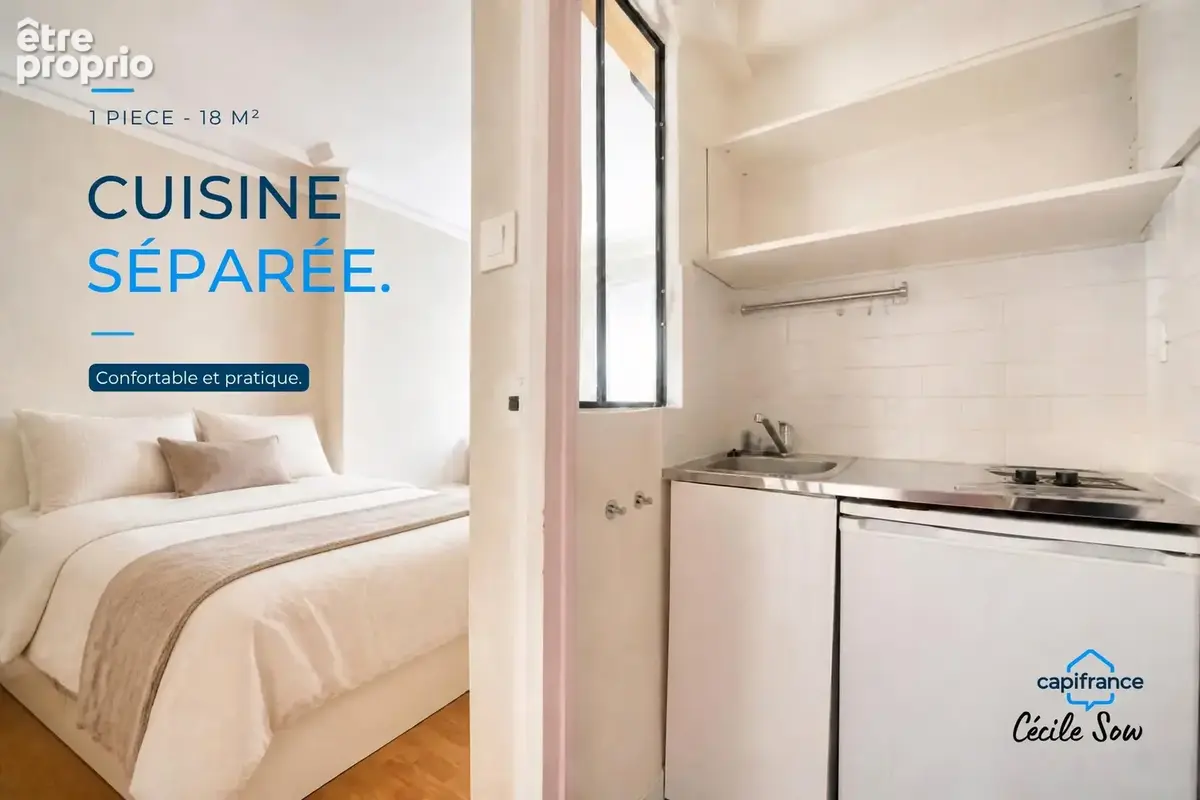 Idéal investisseur, pied-à-terre, primo‑accédant ou logement étudiant - Studio 17,88 m² – Paris 17ᵉ, quartier Ternes / Maillot – - photo 5
