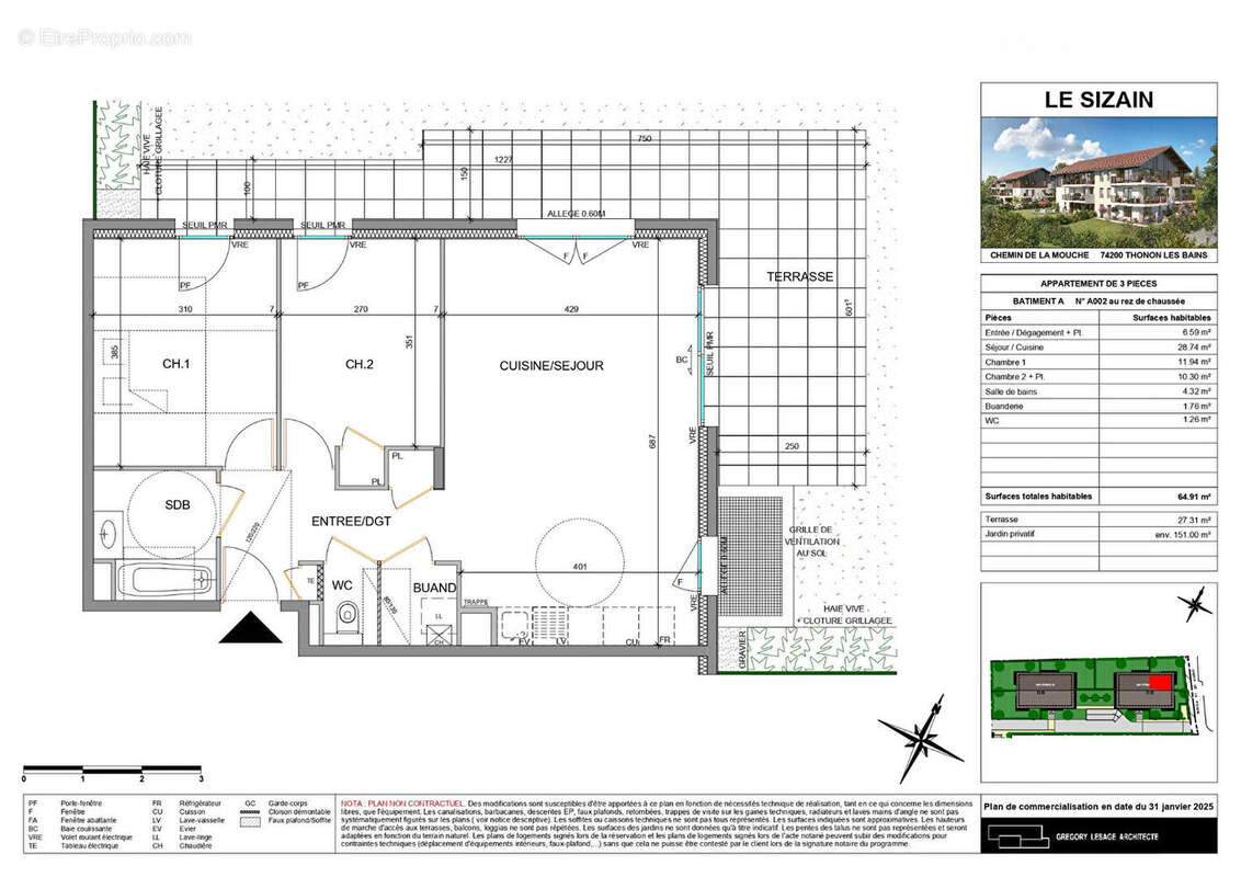 Appartement à THONON-LES-BAINS