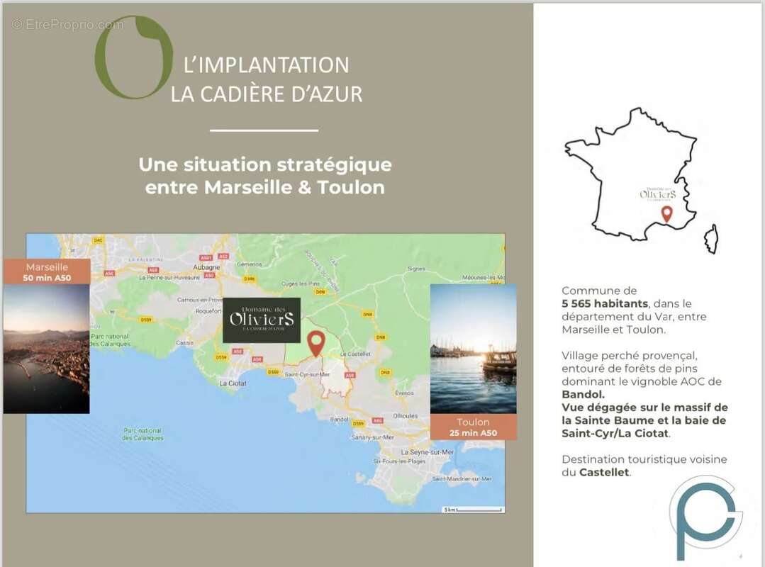 Terrain à LA CADIERE-D'AZUR
