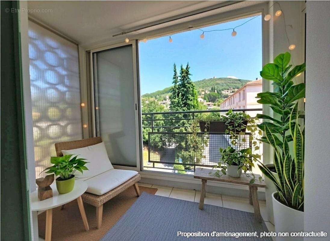 EXCLUSIVITE, MANOSQUE, BEL APPARTEMENT avec balcon, loggia et vue dégagée,  3/4 pièces de 67 m2 quartier et vue Mont d'Or - photo 12
