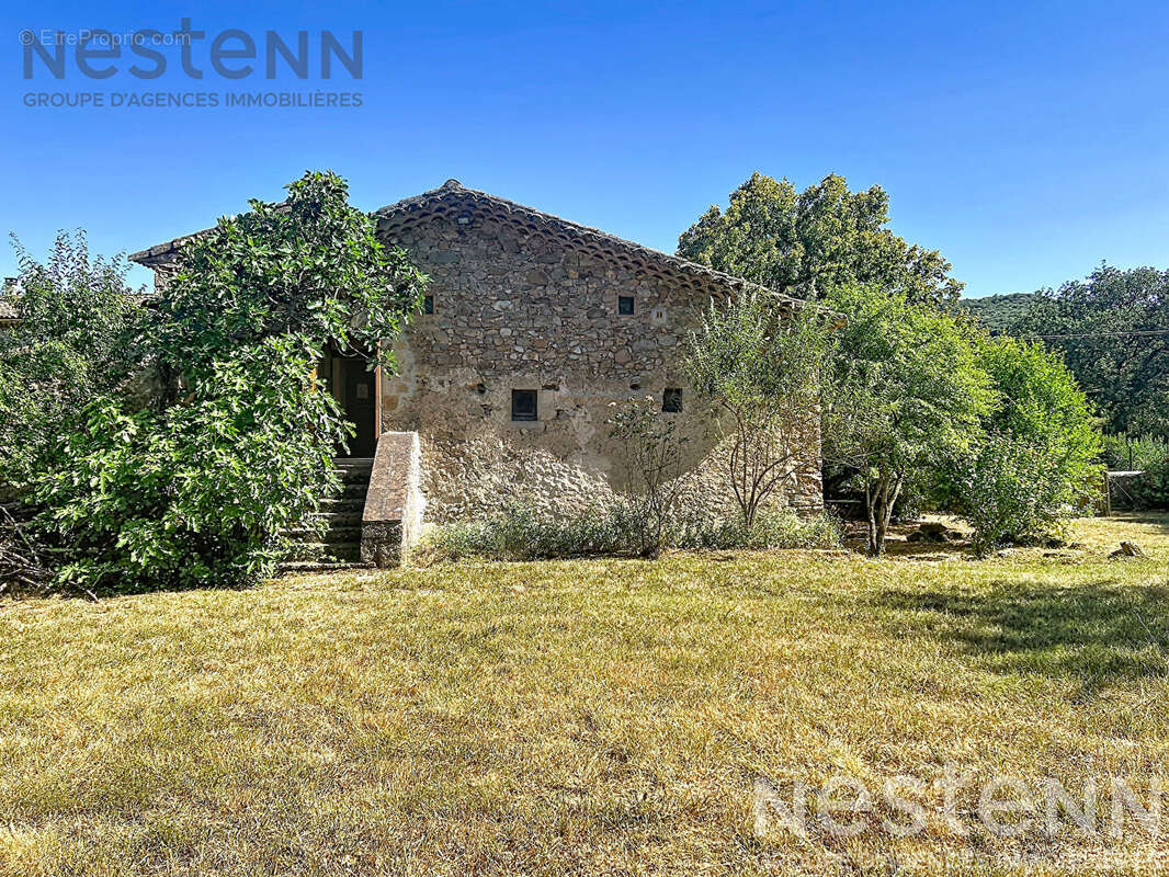 Authentique mas cévenole en pierre avec gîte, terrain plat et 2,5 ha de forêt à 15 min d'Anduze - photo 6