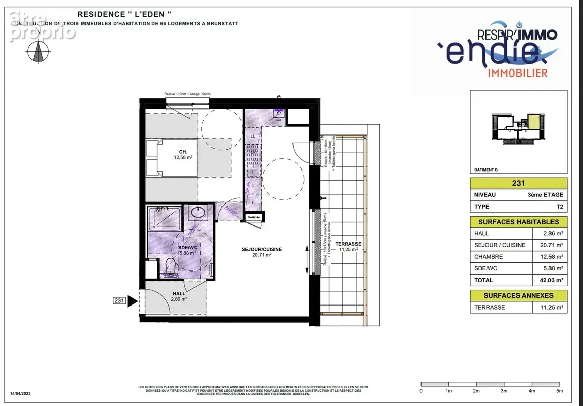 Appartement 2 pièces 42 m² à vendre à Brunstatt (68350) - photo 8