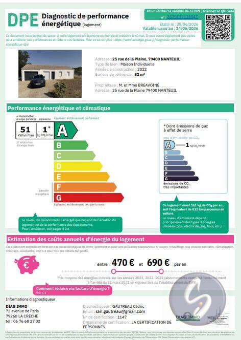 Maison 82 m² à Nanteuil  - photo 5