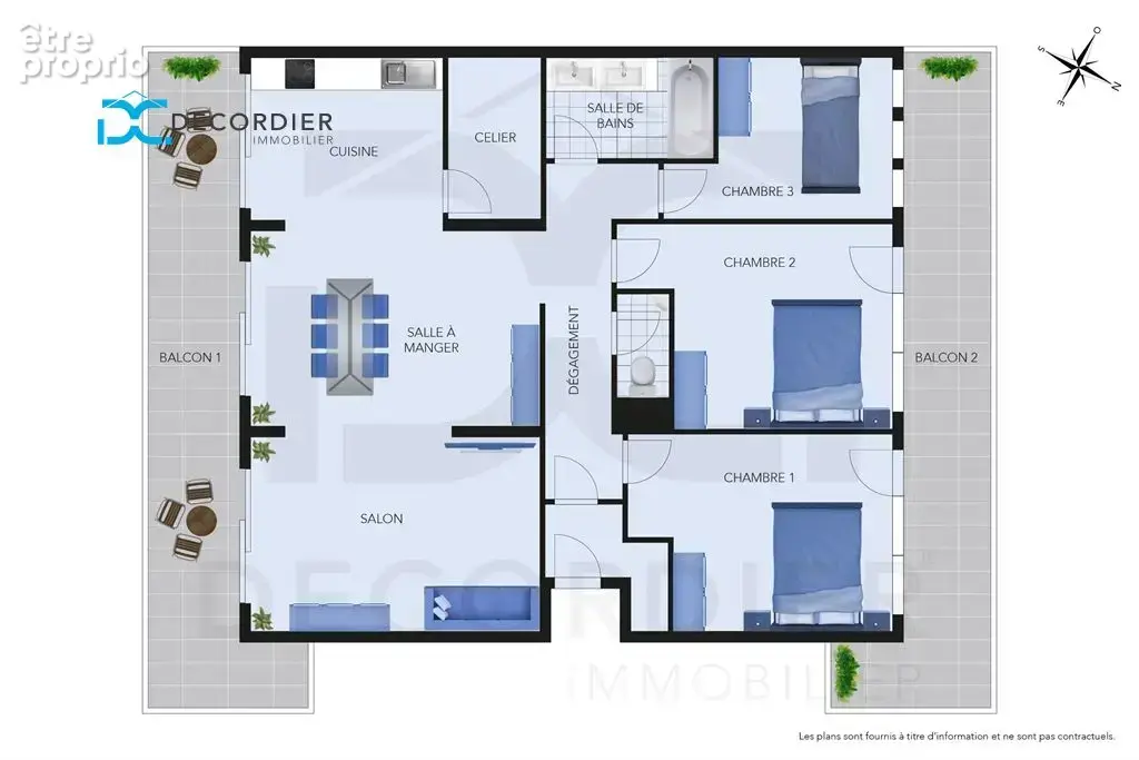 Appartement t4 saint-paul-en-chablais - photo 3