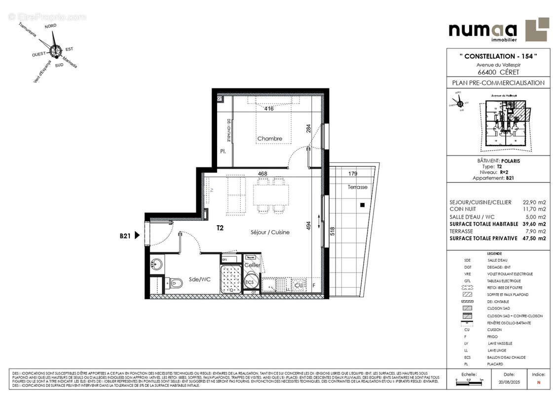 Ceret : appartement 2 pieces − garage − terrasse - photo 6