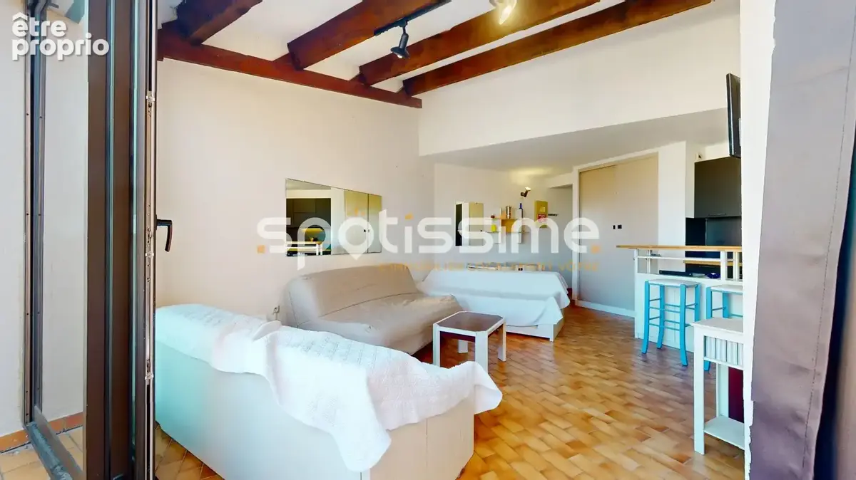 Cap d'agde  avant-port  grand studio cabine avec terrasse et solarium privé vue port - photo 16