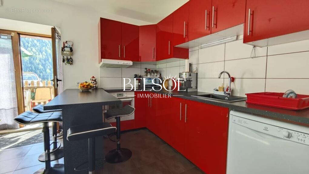 Cuisine américaine  - Appartement à BOURG-SAINT-MAURICE