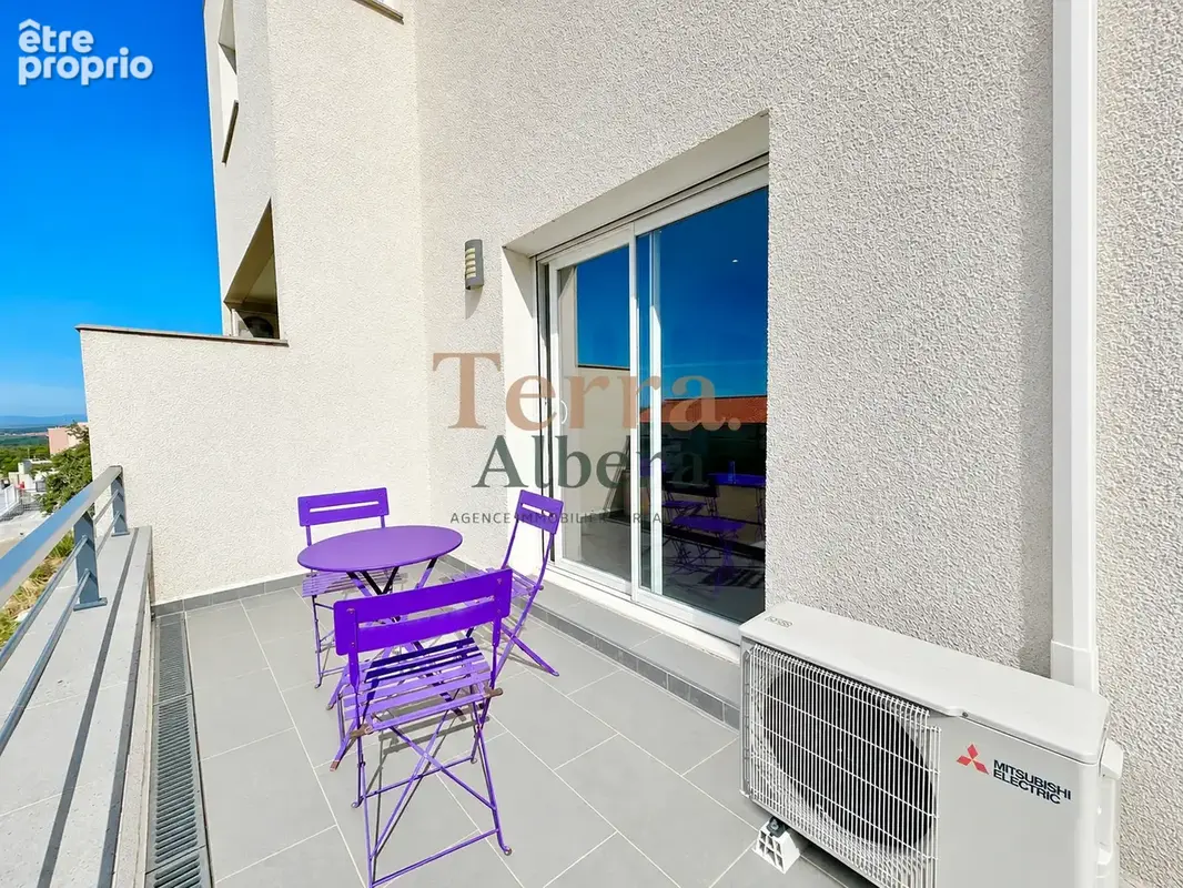 Villelongue-dels-monts   appartement de 49 m2   2 terrasses   cave   parking   vue - photo 2