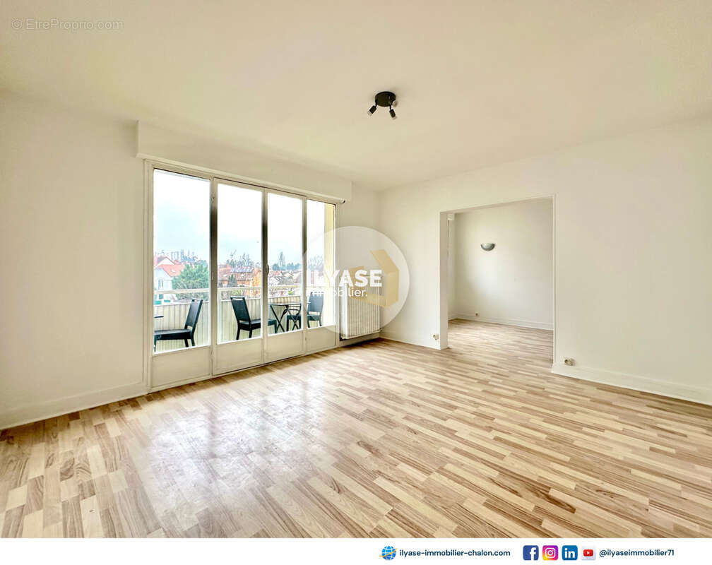 Appartement T3 à vendre sur Chalon-sur-Saône  53 m2  Balcon et garage privatif - photo 2