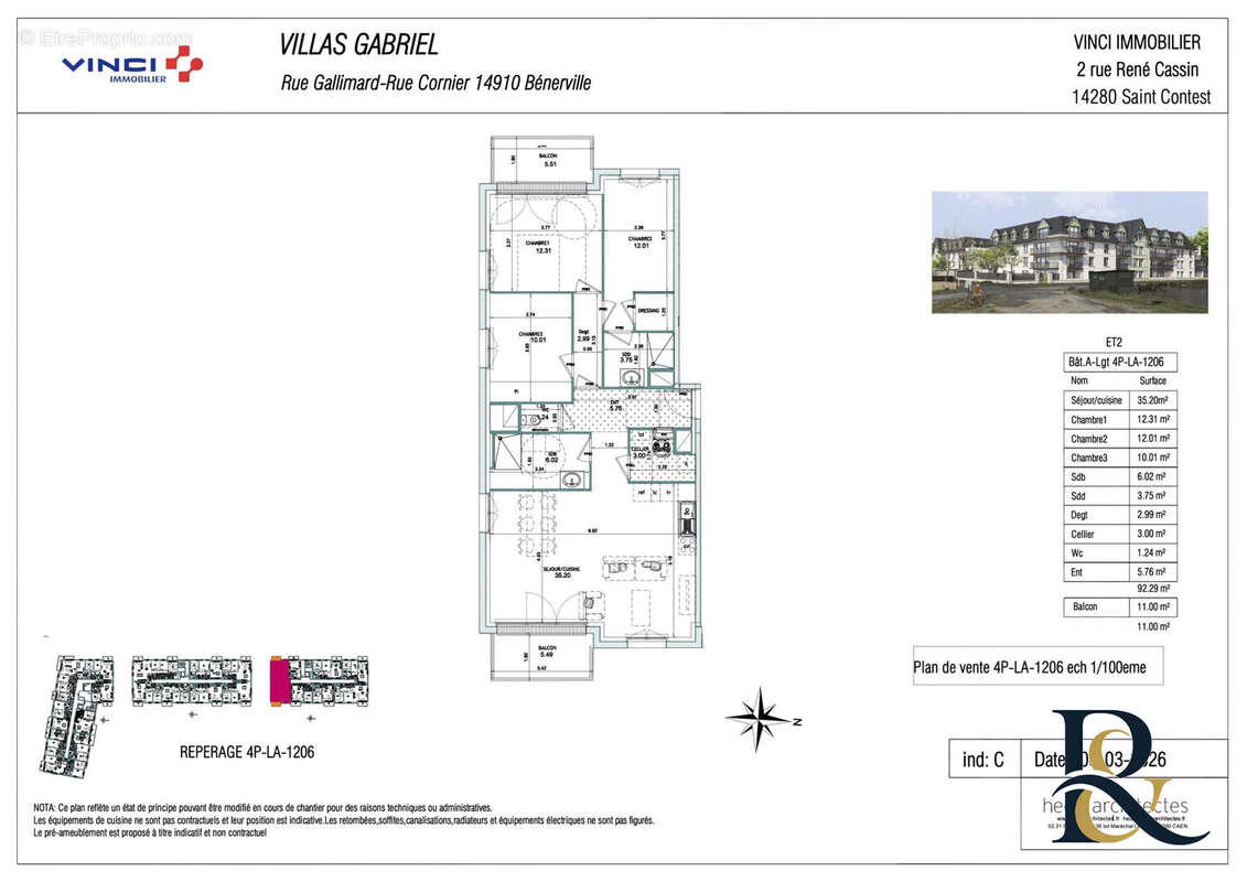 Appartement à BENERVILLE-SUR-MER