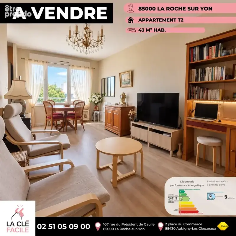 Photo Appartement à La Roche-Sur-Yon au prix de 138 900€