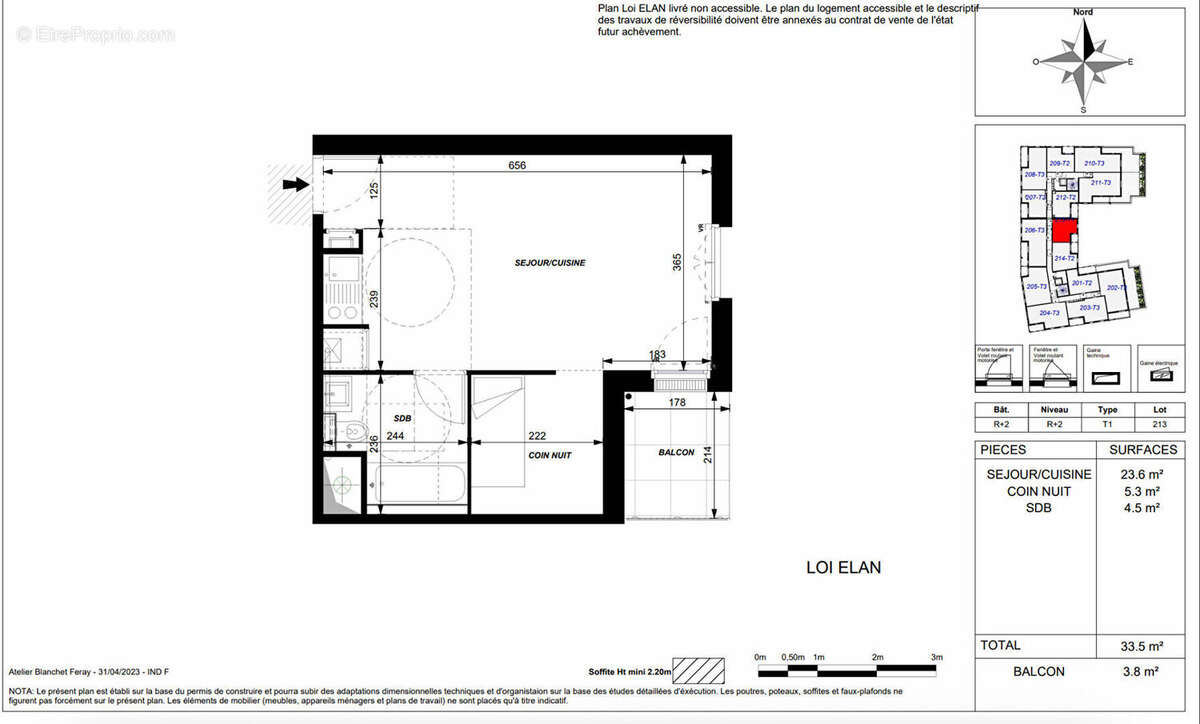 Appartement à SAINT-CYR-SUR-LOIRE